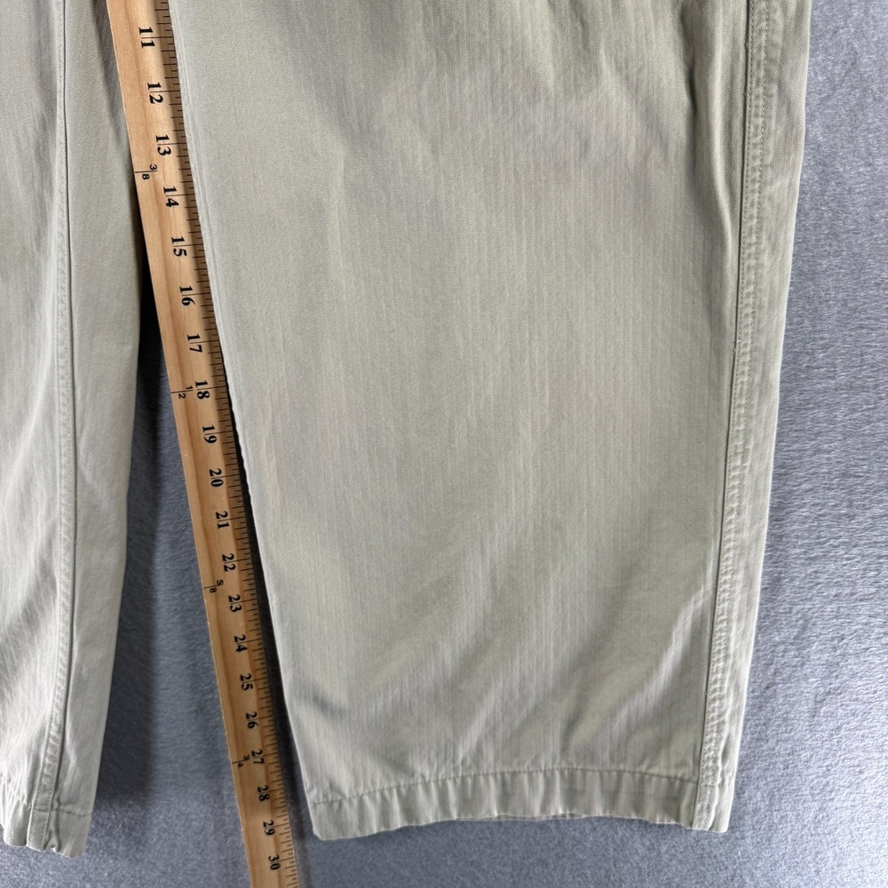 Vintage Gap Cargo Pants Men 36x30 Beige Straight Wide Leg Heavyweight Trendy 90s - Picture 7 of 15